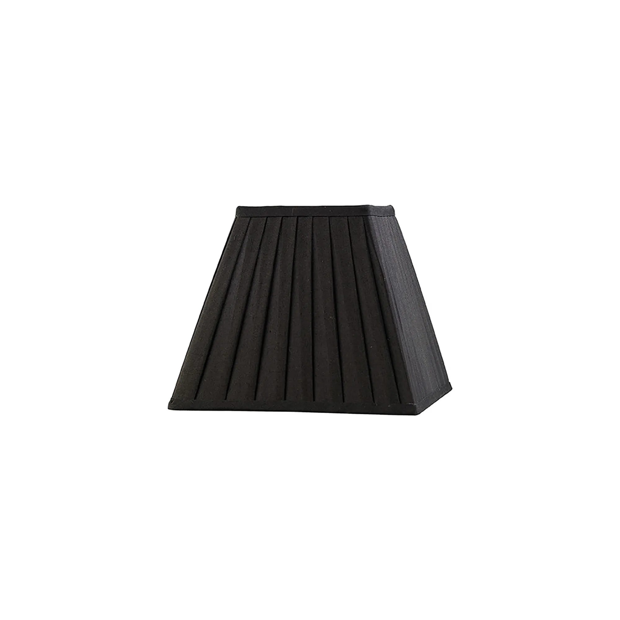 ILS20221  Leela 20cm Square Pleated Shade Black